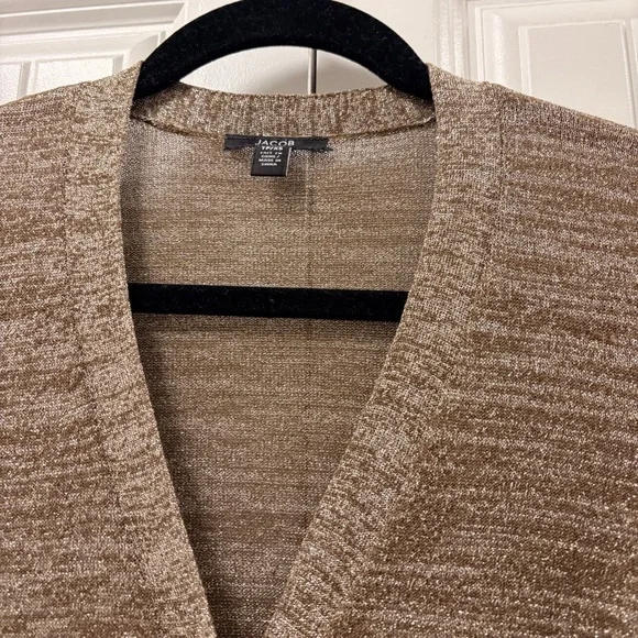 Jacob Metallic Shimmer V-neck Button Cardigan - Picture 4 of 13